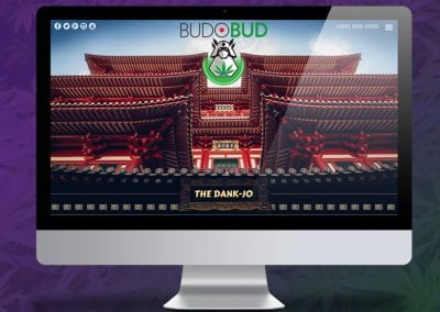 Digital 303 Marijuana Website Design: Budo Bud