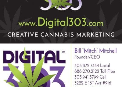 Digital 303 Custom Cannabis Business Cards & Marijuana Business Marketing