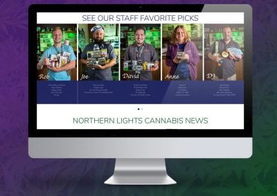 Digital 303 New Custom Marijuana Website Design: Northern Light Cannabis Co.